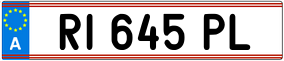 Trailer License Plate